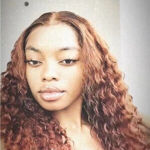 24 inch ginger curly human hair Wig!